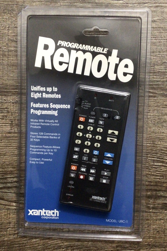 BRAND NEW VINTAGE SEALED Xantech URC-1 programmable Universal Infrared Remote!