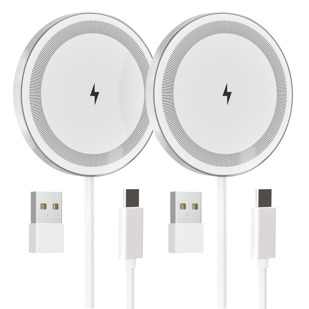 2PK magnetic wireless charger,15W fast charging for iphone 17/16/15/14 series