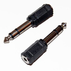 24Pcs 3.5mm Female Jack to 1/4″ Male Plug Stereo Headphone Adapter – Converter