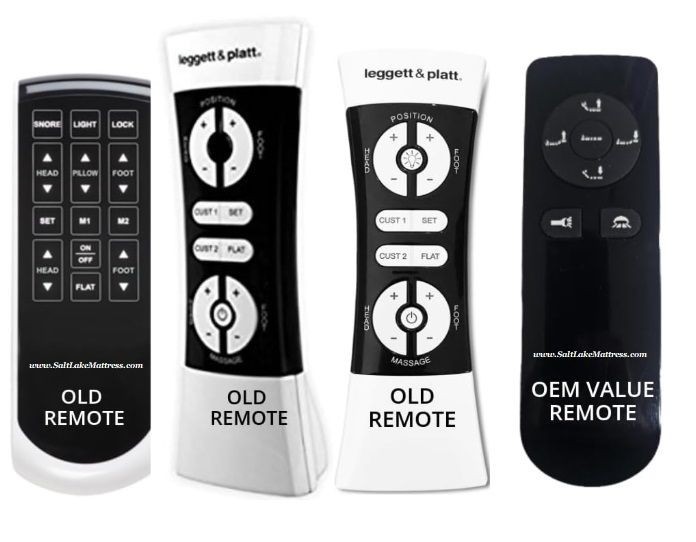 Basic Replacement Leggett and Platt S-Cape 1.0+ or 500 Series Matt Firm Remote