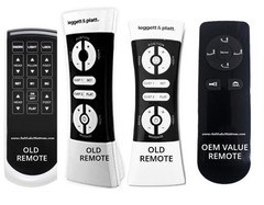 Basic Replacement Leggett and Platt S-Cape 1.0+ or 500 Series Matt Firm Remote