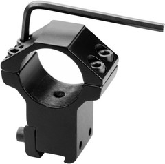 1 Inch Scope Rings , High Profile Mount for 11 mm High , Black 2Pairs