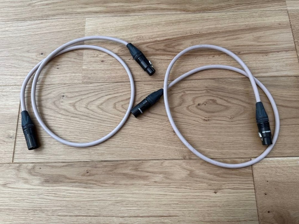 Acrolink 6N-A2110 II XLR Cable 1m Pair High-End Audio Balance Cream Interconnect