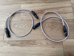 Acrolink 6N-A2110 II XLR Cable 1m Pair High-End Audio Balance Cream Interconnect