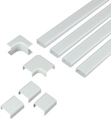 Sanus On-Wall Cable Concealer High Capacity Cord Cover Kit for Mounted TVs