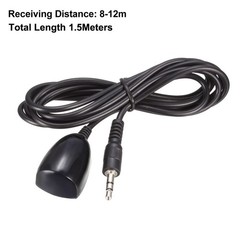 2Pack 3.5mm IR Remote Control Receiver Extension 1.5Meter 8-12m Receiving