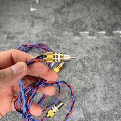 Kimber Kable PBJ 1 Meter Pair with ULTRAPLATE RCA Red & Blue Connectors