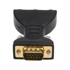 nEW 15 Pin VGA Male to 3 RCA Female Adapter Converter Cable Extender Adapter