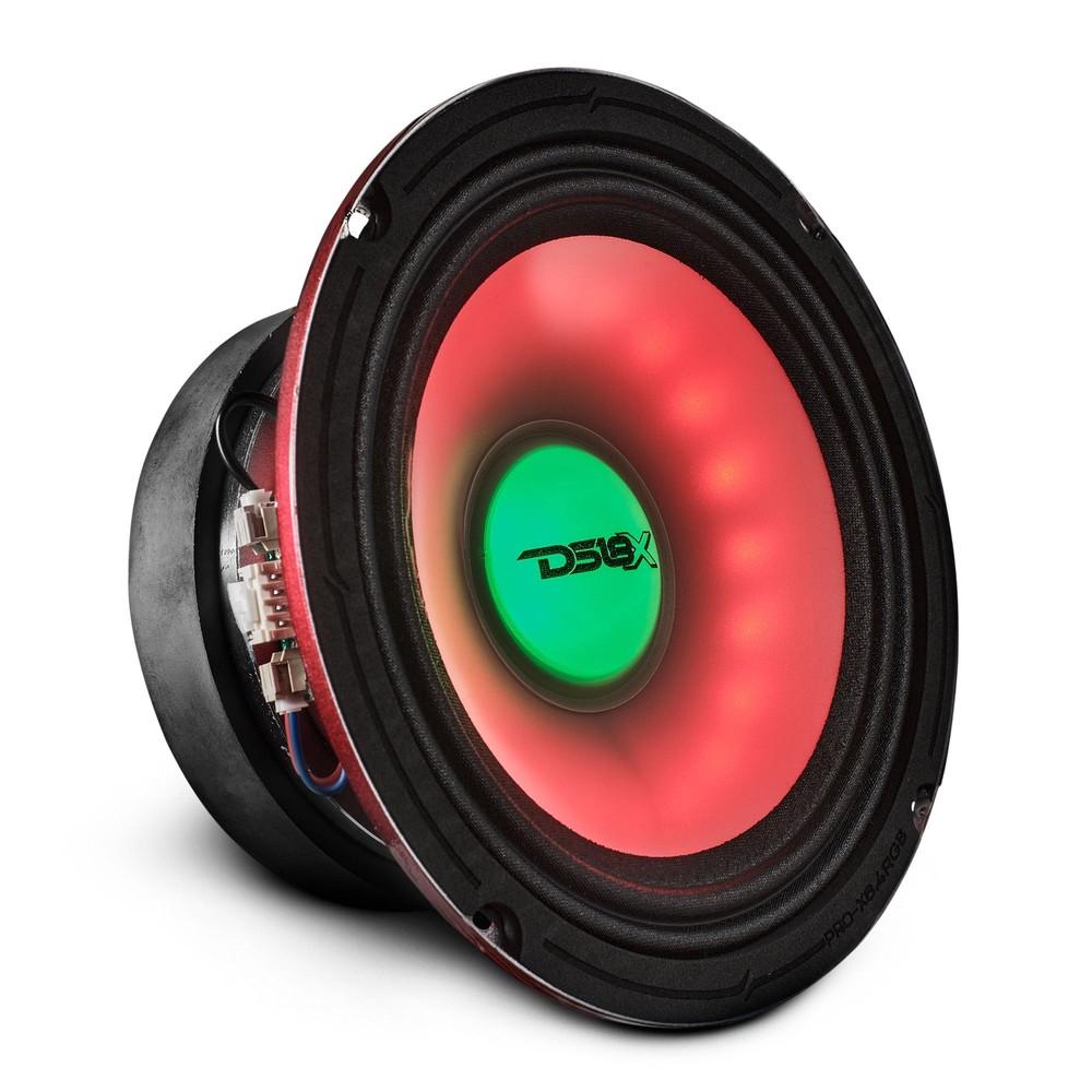 DS18 PRO-X6.4RGB 6.5″ Mid-Range Loudspeaker Dual RGB LED For Cone & Dustcap