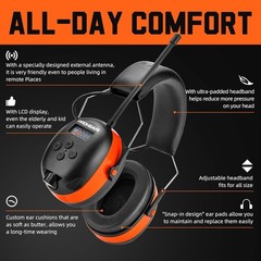 PROHEAR 033 2.0 Upgraded Bluetooth Hearing Protection AM FM Radio Headphones