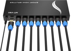 MT-VIKI 4K 1×8 HDMI Splitter 1 in 8 Out, 8 Port Powered HDMI Splitter 4Kx2K@30Hz