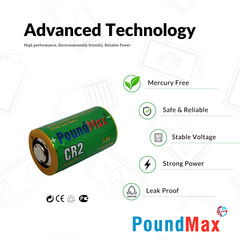 PoundMax CR2 3.0v Lithium Camera Battery – 1 Count™