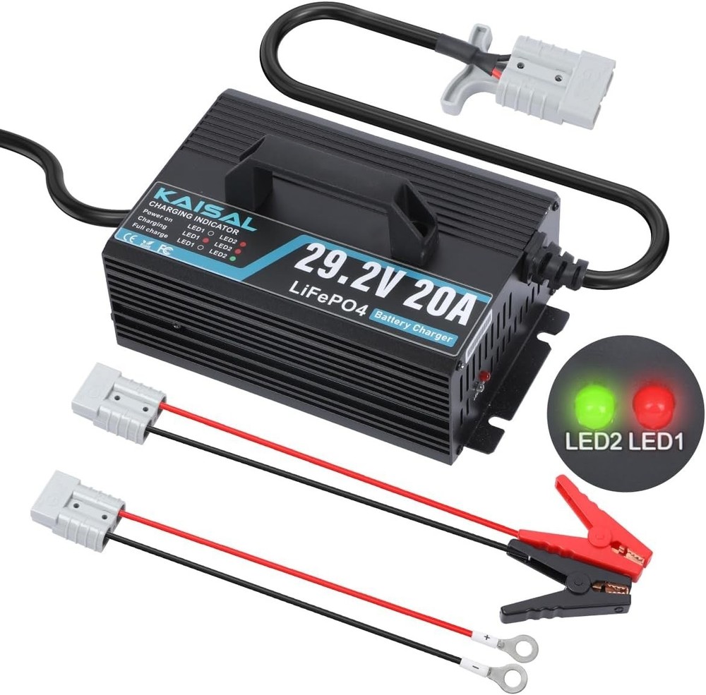 24V 20A Lithium Battery Charger 29.2V LiFePO4 Battery Charger 24 Volt Lithium Ch