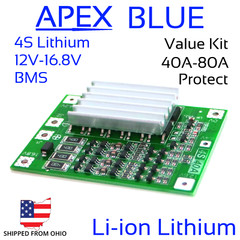 4S 40A BMS 12v – 16v Heatsink Kit Li-ion Lithium Battery Charger Balance