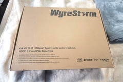 WYRESTORM – 4X4 4K UHD HDBaseT Matrix with Audio breakout, HDCP 2.2 and PoH Rece
