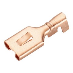 100 Pack 4.8mm Female Spade Locking Tab Quick Splice Crimp Terminal Connector