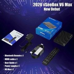 VSeeBox V6 Max Android TV Box 64GB Storage | Brand New | Ships Fast