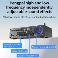 ‌High-Fidelity 2.1CH Amplifier: 108dB SNR & Lossless Music Playback‌
