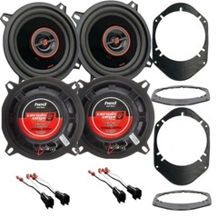 XED62 300W 6.5″ Truck Front/Rear Door Speakers w/ 6×8 to 6.5 inch adapter plate