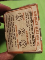 Vintage Gem Major # 400 30 Amps 125 Volts Glass Plug Fuses Vintage 5 Pack Sealed
