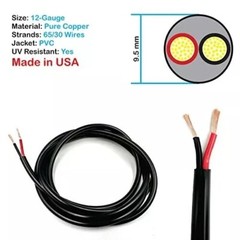 12 gage premium Copper Wire 65/30 Strands – Low Voltage 5V-240V – National