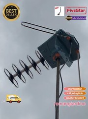 Limited Offer Outdoor TV Antenna Pole Motorized HDTV 4K 360° HDTV Antenna + Pole