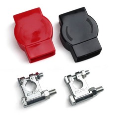 8 PACK Top Post Battery Terminal Connectors End Positive and Negative W/ Covers