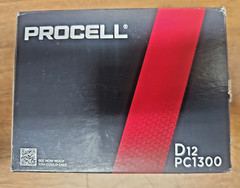 12 Duracell Procell D Constant Alkaline Batteries PC1300