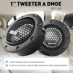 A-lpine DDT-S30 360W 2.5CM 1″ Soft Dome Balanced Car Audio Speakers Tweeters NEW