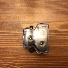 2 Way Zinc Alloy Power Distribution Block For Audio 0/2/4 In 4/8 Guage