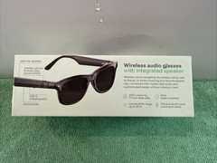 New WeariQ Wireless Smart Glasses Bluetooth, Black Polarized Lenses, Large Frame