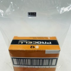 Duracell Procell D Alkaline Batteries 12-Pack (Exp 3/2024) Bulk Carton