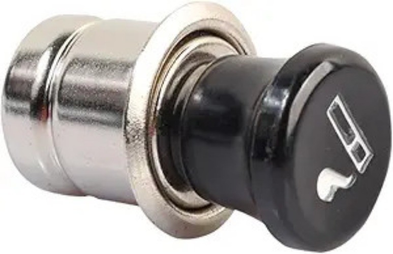 Car Cigarette Lighter, 12V Metal Plastic Construction Pop-Out Ca Size: 1PC/12V