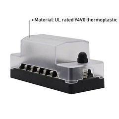 6 Way Auto Car Marine Fuse Box Block Holder Board Kit Waterproof 12V