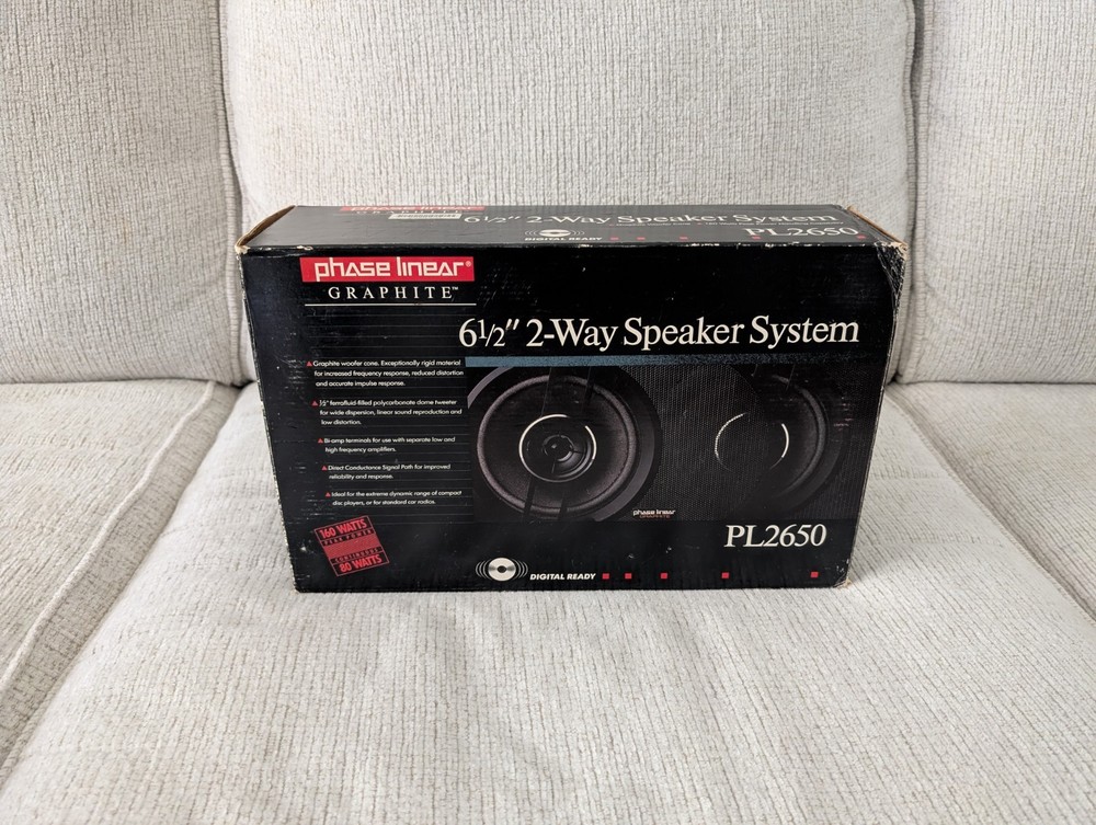 phase linear graphite PL2650 speaker system-BRAND NEW-SHIPS N 24 HOURS
