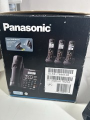 Panasonic KX-TG6644B DECT 6.0 Cordless Phone 4 Handsets Answering Speaker