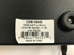 *USED* HDMI 4X4 MATRIX SWITCHER SPLITTER V1.3b WITH RS232 CSW-HD440 *WITH CORD*
