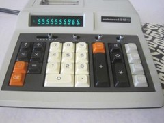 AWESOME 1979 OLIVETTI/UNDERWOOD 510PD RARE ELECTRONIC PRINTING CALCULATOR RARE