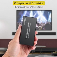 Digital Audio Switcher Splitter – 3 in 2 Out 3 Port Spdif Toslink Optical Swi…