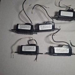 Lot of 7 Lutron Homeworks STR-NB-NONE Black Keypads Used Functional