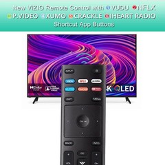 Universal Replacement Remote for VIZIO Smart TVs – Durable ABS Design