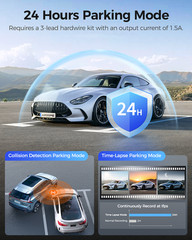 AZDOME 4K Dash Cam Front Camera Night Vision Car WiFi Recorder2880*2160 G-Sensor