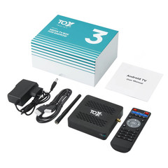 TOX3 Smart TV Box Android 11.0 4GB 32GB Amlogic S905X4 4K Media Player Wifi 1000