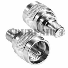 UHF PL-259 Male Plug to F Type Female RF Radio Coax Adapter Converter Connector