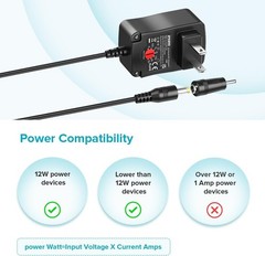 Versatile 12W Plug-in Universal Adapter with 8 Tips – Ideal for Home and Travel
