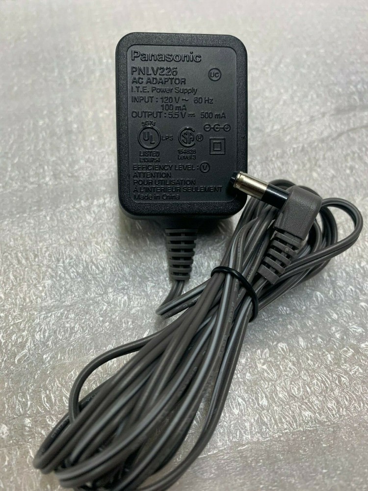 new genuine panasonic cordless phone ac adapter 5.5v 500 ma for most telephone