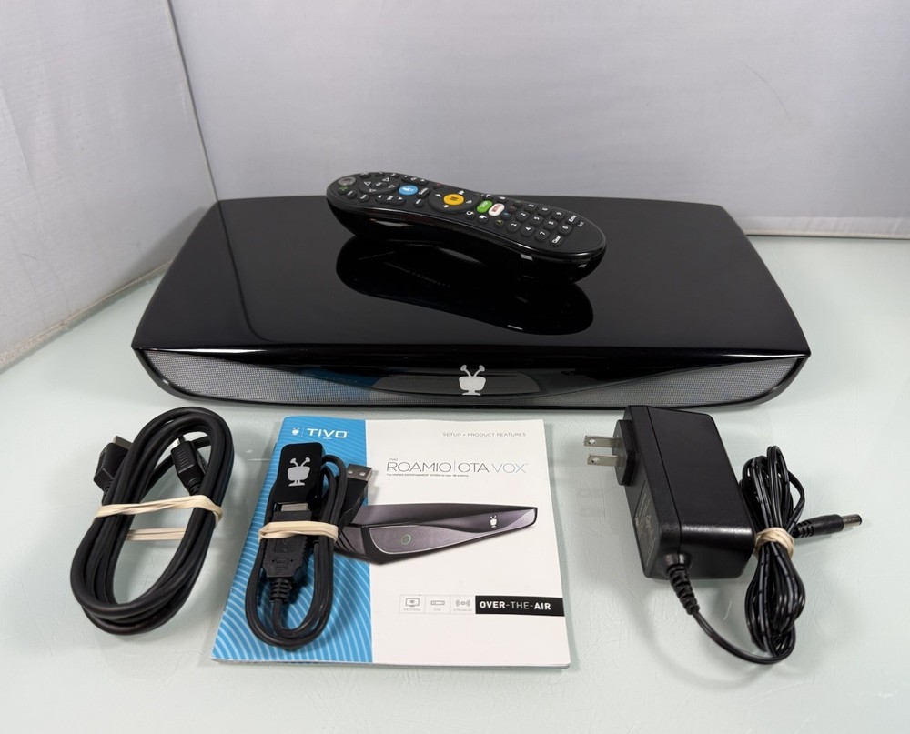 TiVo Roamio OTA Vox TCD846000V w/ Remote & Cables **Lifetime Service Included**