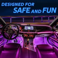 10M RGB 8 in 1 RGB Car Atmosphere Interior LED Guide Fiber Optic Ambient Light
