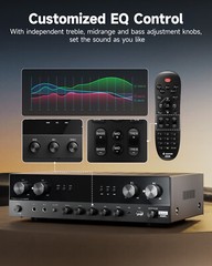 🔊 Donner MAMP5 Bluetooth HiFi 4 Channel Power Amplifier Receiver 440W Audio Amp