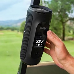 Blue Tees Golf Player+ GPS Speaker with Touch Screen Display, 10+ Hours Black